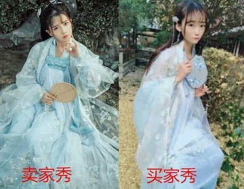 汉服模特吃瓜反转视频